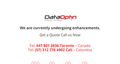 Desktop Screenshot of dataoptin.com